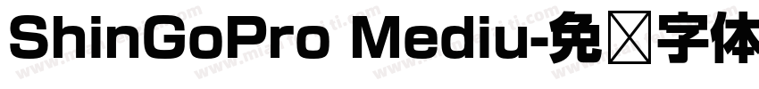 ShinGoPro Mediu字体转换